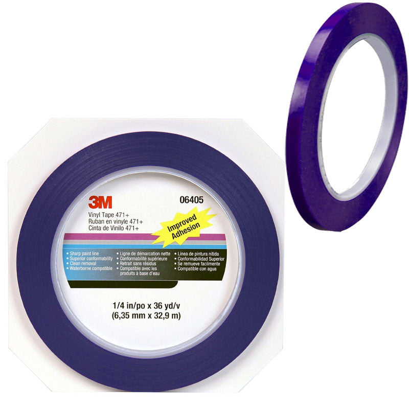 Funktionsfejl realistisk Hilsen 3M™ 06405 Vinyl Tape 471+, 1/4 inch, – uspaintbody.com