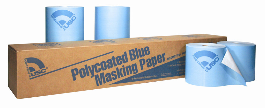 USC Poly Coated Premium Masking Paper, BLUE, 6