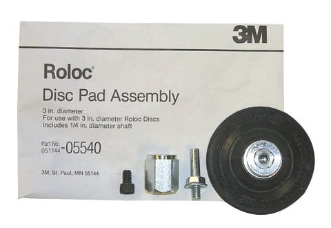 3M 5540 3" Roloc Disc Pad Assembly
