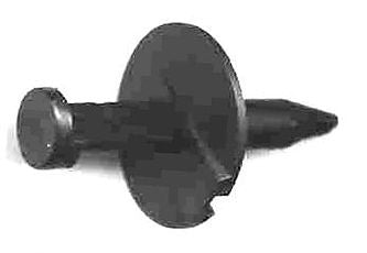 DRIVE RIVET BLACK PLASTIC (25)