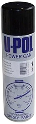 U-Pol 0801 Satin Black POWER CAN Automotive Aerosol - 500ml