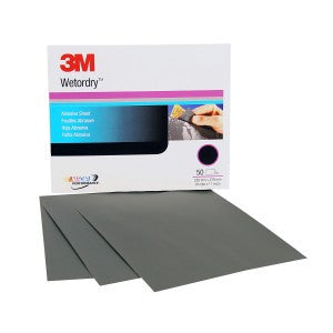 3M™ Wetordry™ Sheet, P800 Grit, 9 x 11 inch, 02035