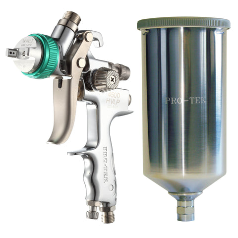 HVLP Gravity Paint Gun with 1000ml Aluminium Cup