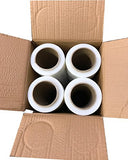 Stretch Film Plastic Wrap Industrial Strength Hand Stretch Wrap, 18" by 1,500 FT, 80 Gauge Shrink Film / Pallet Wrap