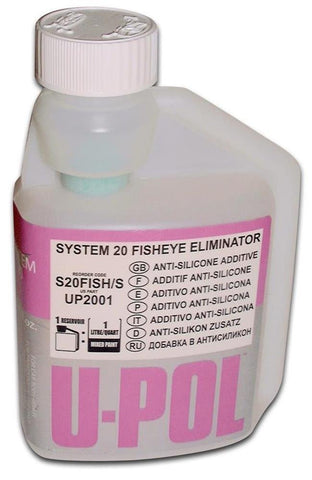 U-Pol UP2001 FISHEYE ELIMINATOR ANTI-SILICONE ADDITIVE - 250 ml Bottle