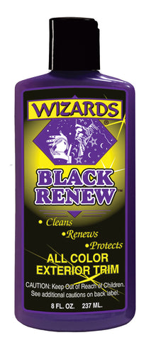 ALL COLOR EXTERIOR TRIM TREATMENT WIZARDS-BLACK RENEW - 8 oz