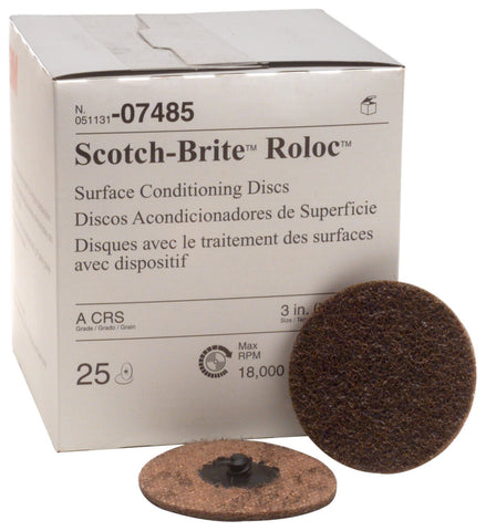 3M 3-Inch Roloc Coarse Surface Conditioning 25 Disc