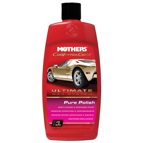 Mothers 07100 California Gold Pure Polish (Ultimate Wax System/Step 1) - 16 oz