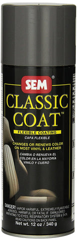 SEM 17103 Paint Leather Vinyl Dark Gray Classic Coat - 12 oz.