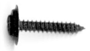 PHILLIPS OVAL HEAD UPHOLSTRY SCREW W/COUNTER SUNK WASHER TYPE AB 8X1 BLK (50)