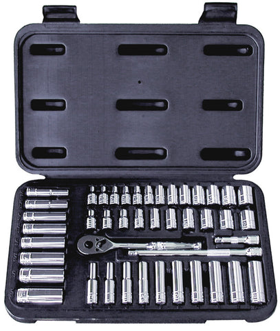 ATD-1200 44 Pc. 1/4" Drive 6-Point SAE and Metric Pro Socket Set