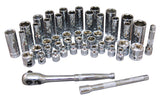 ATD-1245 47 Pc. 3/8" Drive 6-Point SAE and Metric Pro Socket Set