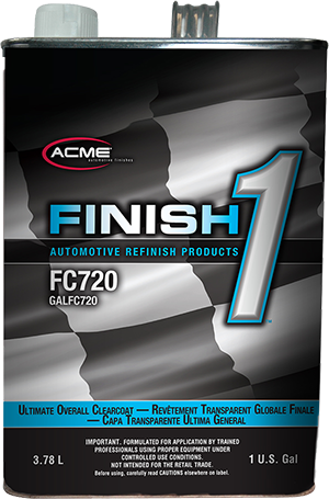 Finish 1™ Ultimate Overall Clearcoat, FC720G, 1GAL