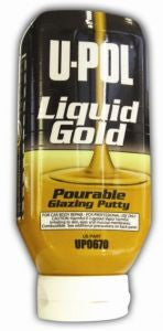 U-POL 670 Liquid Gold (TM), Pourable Glazing Putty