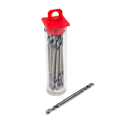 1/8" Double-ended High Speed Steel Stubby Drill Bits (12 Bits)