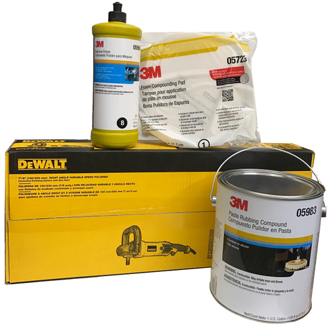 High Quality Detailing Kit Includes Polisher, Compound, Shine Master, and Buffing Pad