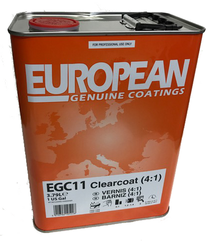 EUROPEAN 4:1 CLEAR COAT, EGC11, 1GAL