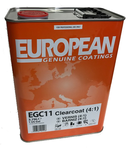 EUROPEAN 4:1 CLEAR COAT, EGC11, 1GAL –