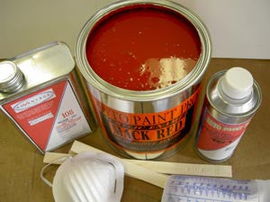 MACK RED ACRYLIC ENAMEL COV A740-2CC