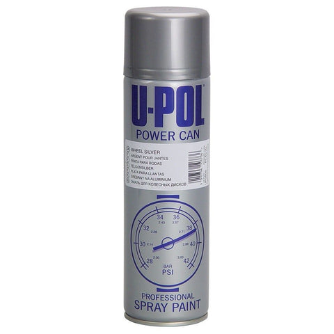 U-Pol UPO808 Argent Silver Wheel Paint, 15 oz Spray