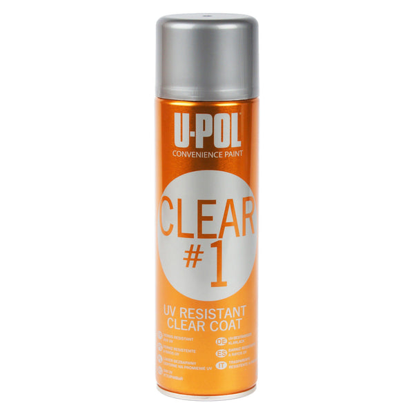 U-Pol Clear#1 UV Resistant High Gloss Clear Coat Spray Can, UP0796