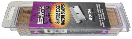 5 Star Xtreme Single Edge Razor Blades .009" Thick, 5010A